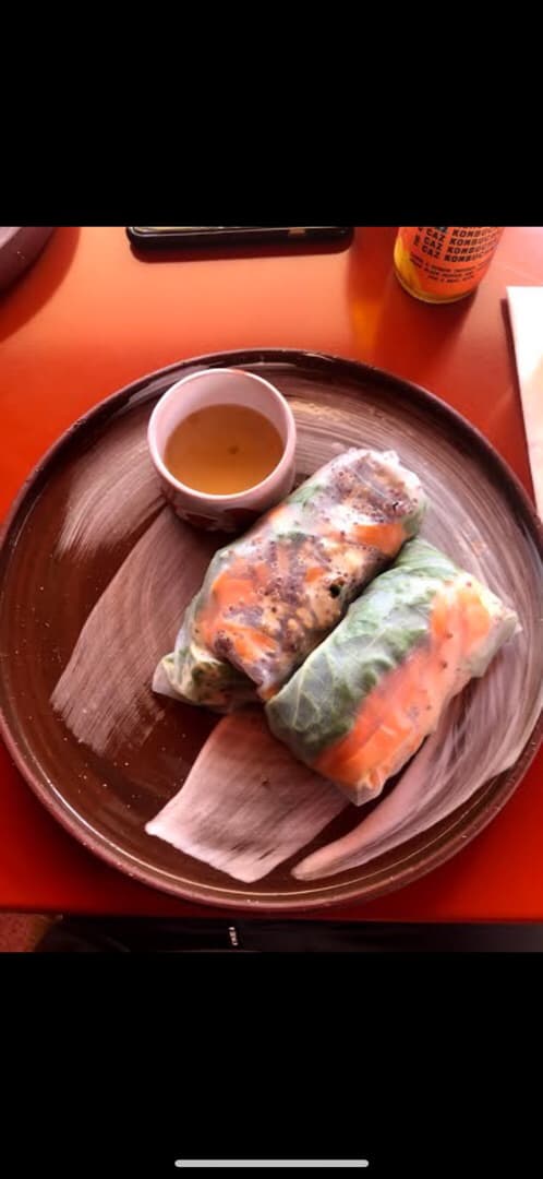 Foto do prato “Vietnamese spring rolls”