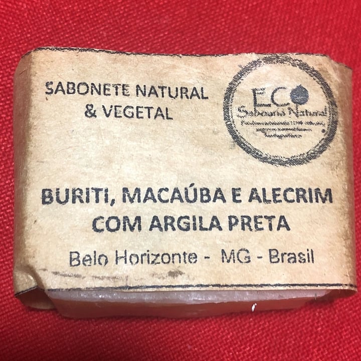 review photo of eco saboaria natural sabonete Buriti Macauba e Alecrim com argila preta shared by @janainaribeiro on 07 May 2022 - review