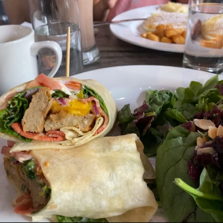 photo of The Food And Art Cafe Vegan Mango Chicken Wrap shared by @beckiesveggies on  04 Oct 2021 - review
