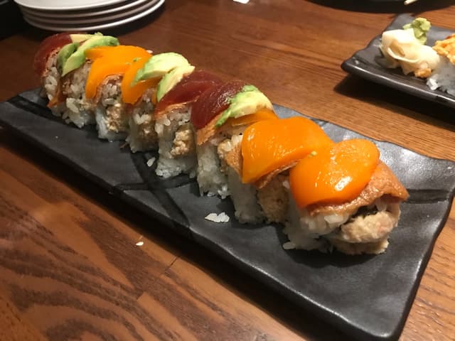 Photo of the dish “Vegan Rainbow Sushi”