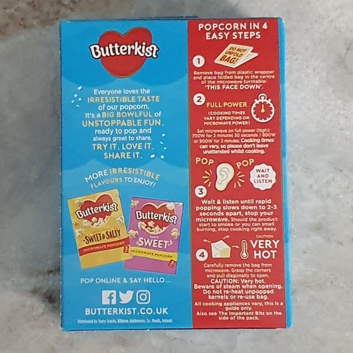 photo of Butterkist Simply Salted Popcorn shared by @pigsaremyfriends on  12 Jun 2022 - review