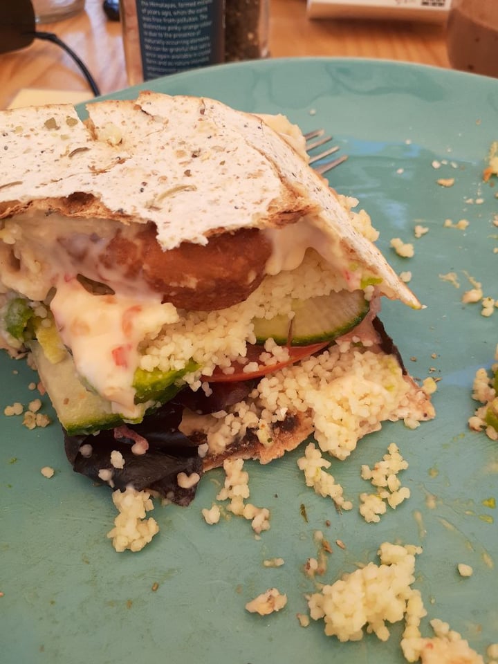 review photo of Pure Café Falafel Wrap shared by @fisherkingpoet on 04 Jan 2020 - review