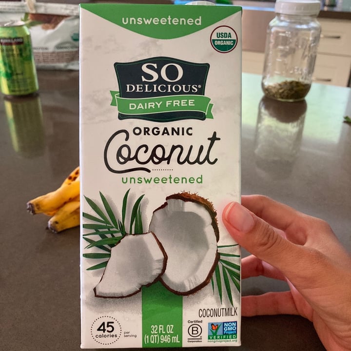 photo of So Delicious Dairy Free Organic Coconut Milk Beverage Unsweetened shared by @teresannnnnn on  13 Sep 2020 - review