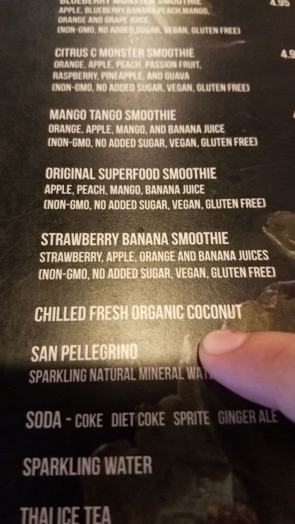 「Fresh coconut」の料理の写真