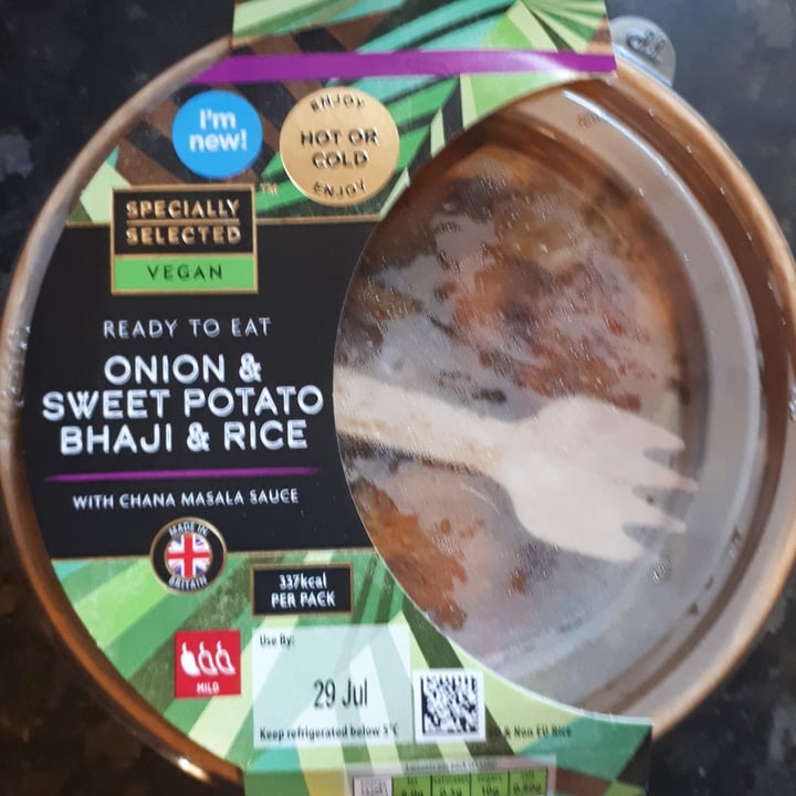 review photo of ALDI Onion and sweet potato bhaji and rice shared by @kaki on 25 Jul 2021 - review
