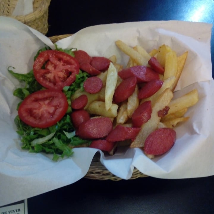 review photo of Okey Al Natural Salchipapa Vegana shared by @juancitovegan on 31 Mar 2022 - review