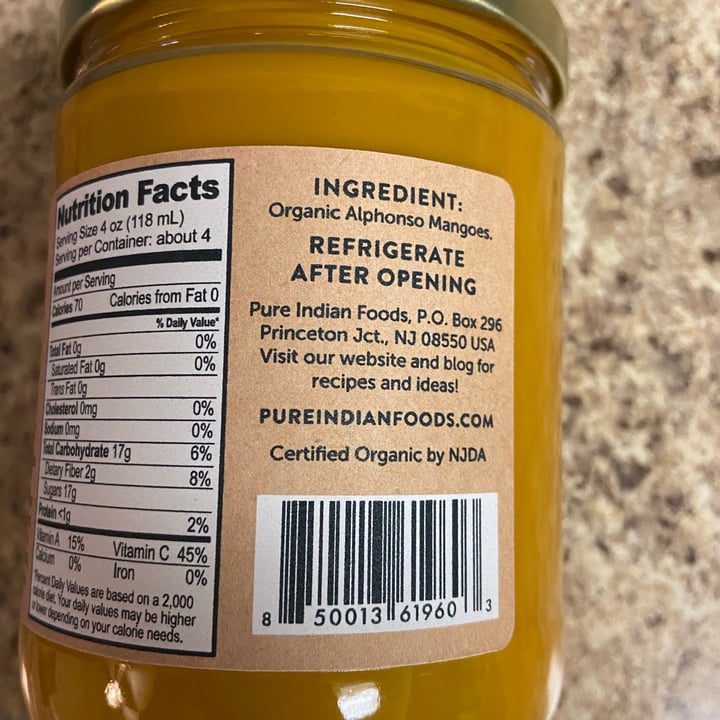 review photo of Pure Indian Foods Alphonso Mango shared by @vegansattva on 03 Apr 2021 - review