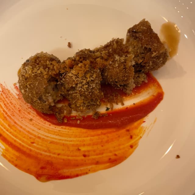 Photo of the dish “arancini”