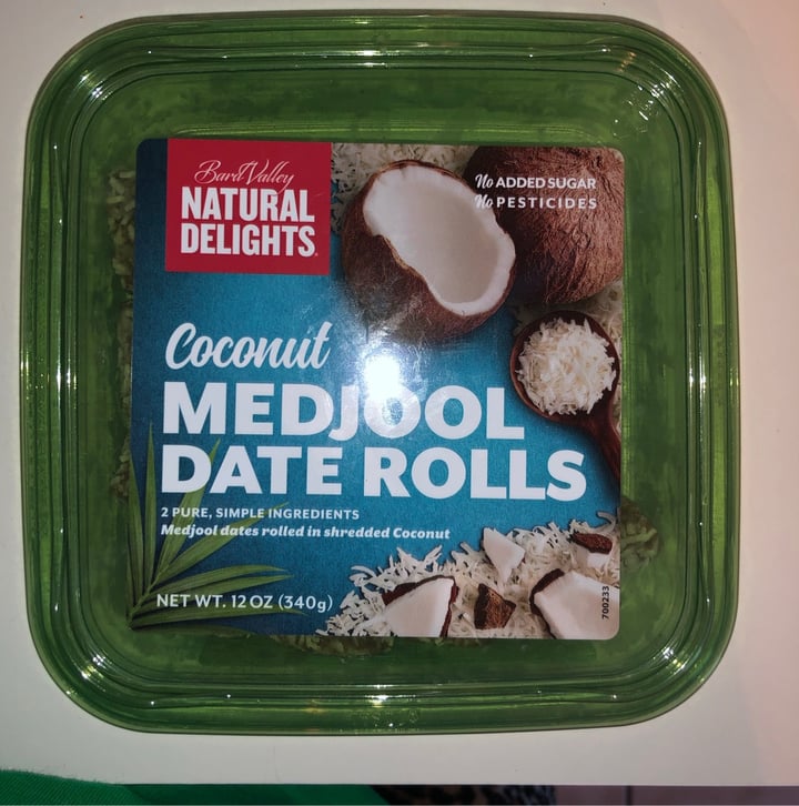 photo of Bard Valley Natural Delights Coconut Medjool Date Rolls shared by @punkintatertot on  26 Apr 2020 - review