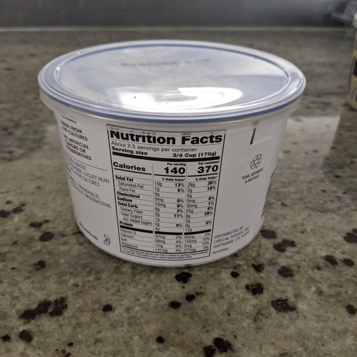 photo of Kite Hill Plain Unsweetened Almond Milk yogurt shared by @lafferty81 on  02 Apr 2021 - review