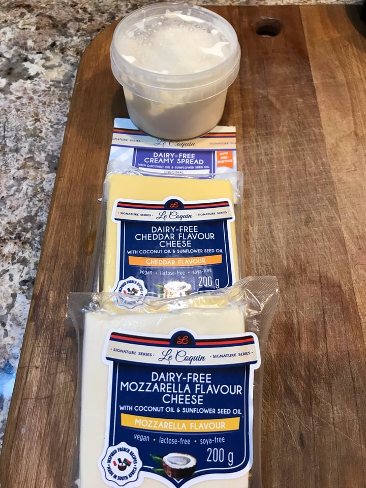 photo of Le Coquin Dairy Free Mozzarella Flavor Cheese with Coconut Oil & Sunflower Seed Oil shared by @kfletch on  13 Jul 2019 - review