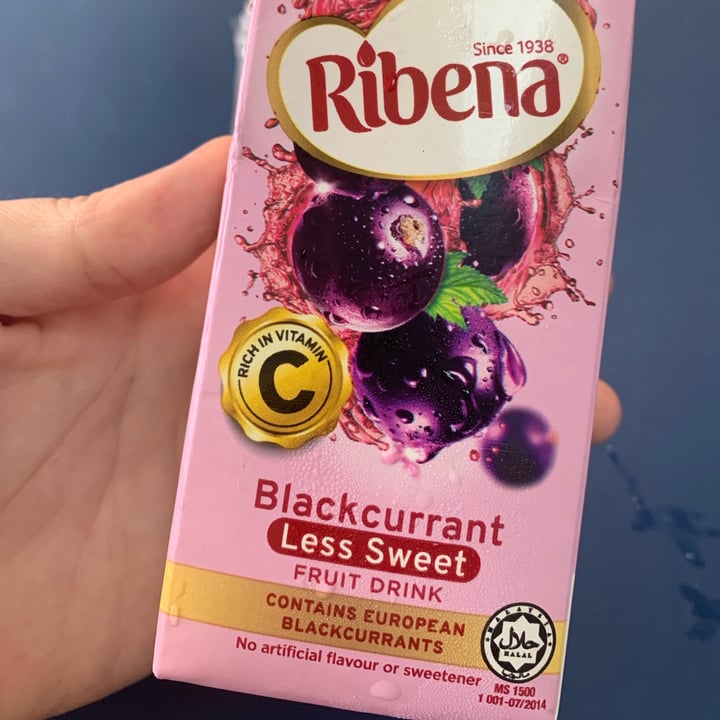 photo of Ribena Blackcurrant (Less Sweet) shared by @audreytay on  01 Apr 2022 - review