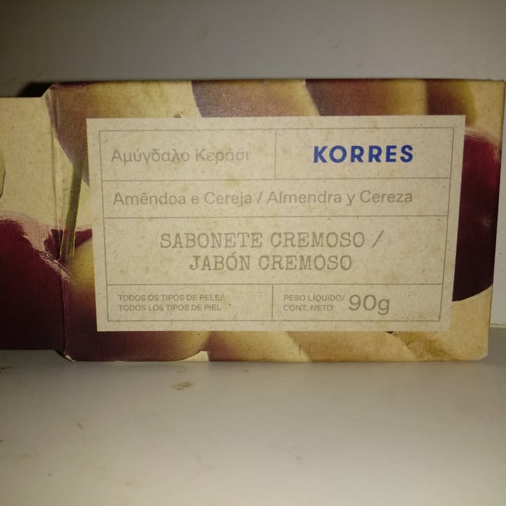 review photo of Korres Sabonete cremoso em barra Amêndoas e Cereja shared by @silboch on 05 May 2022 - review