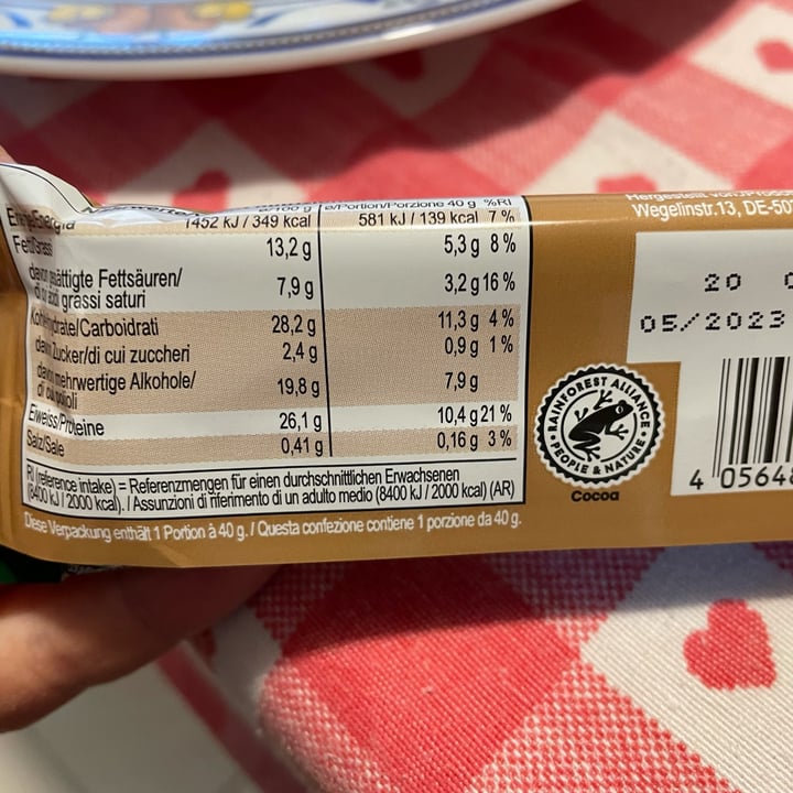 review photo of Vegan Protein Vegan Protein Gusto Brownie Al Cioccolato shared by @valexxx on 21 Nov 2022 - review