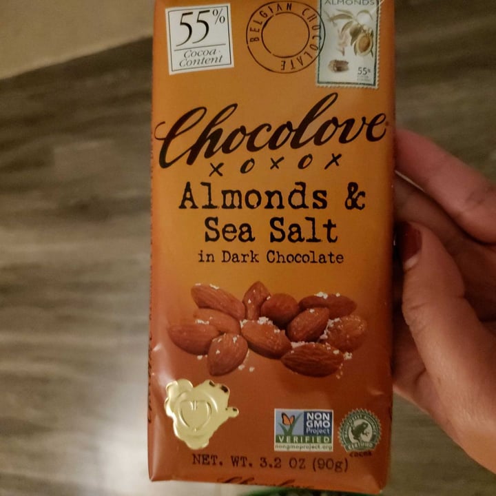 photo of Chocolove Almonds & Sea Salt in Dark Chocolate 55% shared by @aarlover20 on  06 Dec 2019 - review