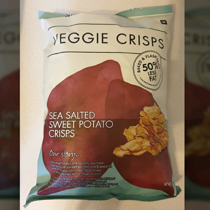 photo of Woolworths Food Veggie Crisps Sea Salted Sweet Potato Crisps shared by @compassionate1candy on  01 Jun 2021 - review