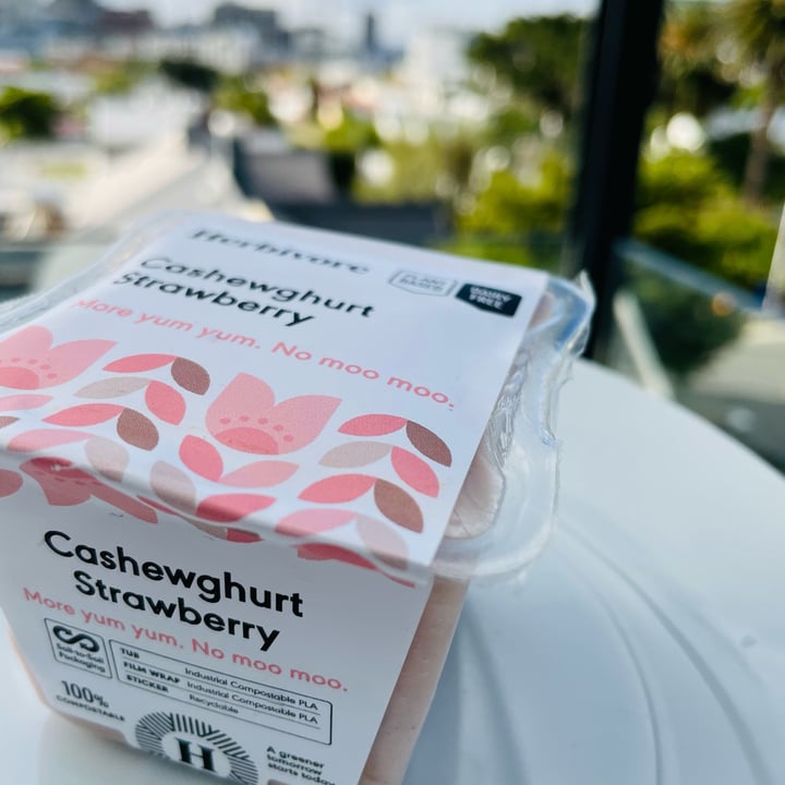 photo of Herbivore Cashewghurt Strawberry shared by @theveganlifeza on  19 May 2022 - review