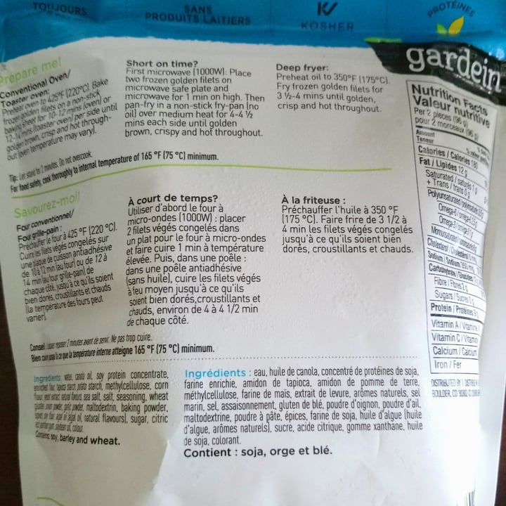 review photo of Gardein Golden Plant Based F'sh Filets shared by @madianned on 25 Sep 2020 - review