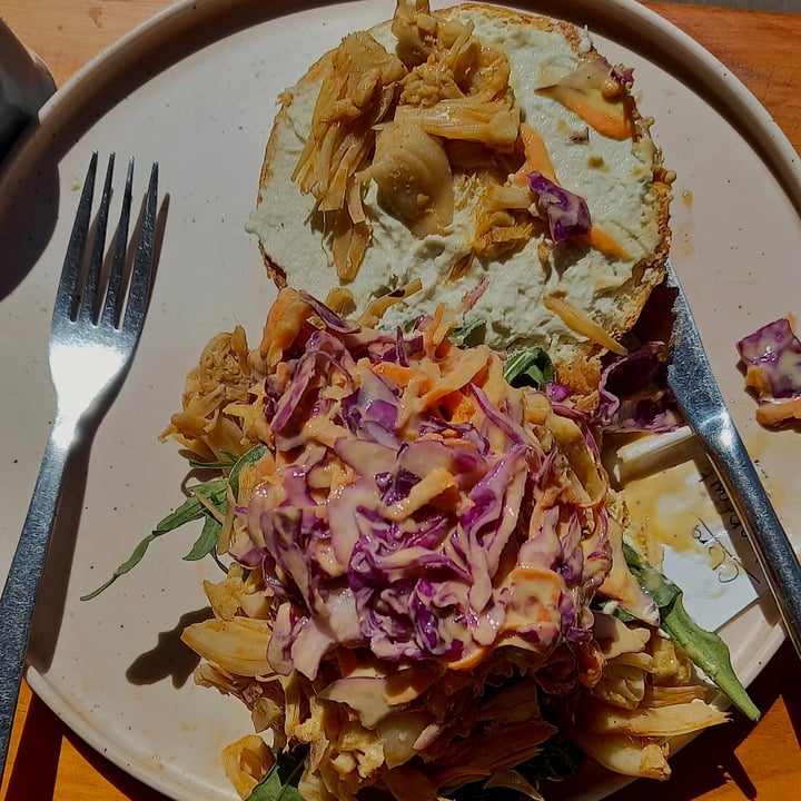 review photo of Nourish'd Café & Juicery Jack Me Off Burger shared by @teenagevegan on 26 Mar 2022 - review