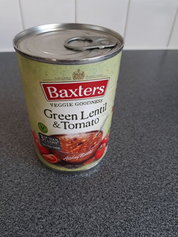 photo of Baxters Green lentil and tomato soup shared by @bcjw57 on  01 Mar 2020 - review