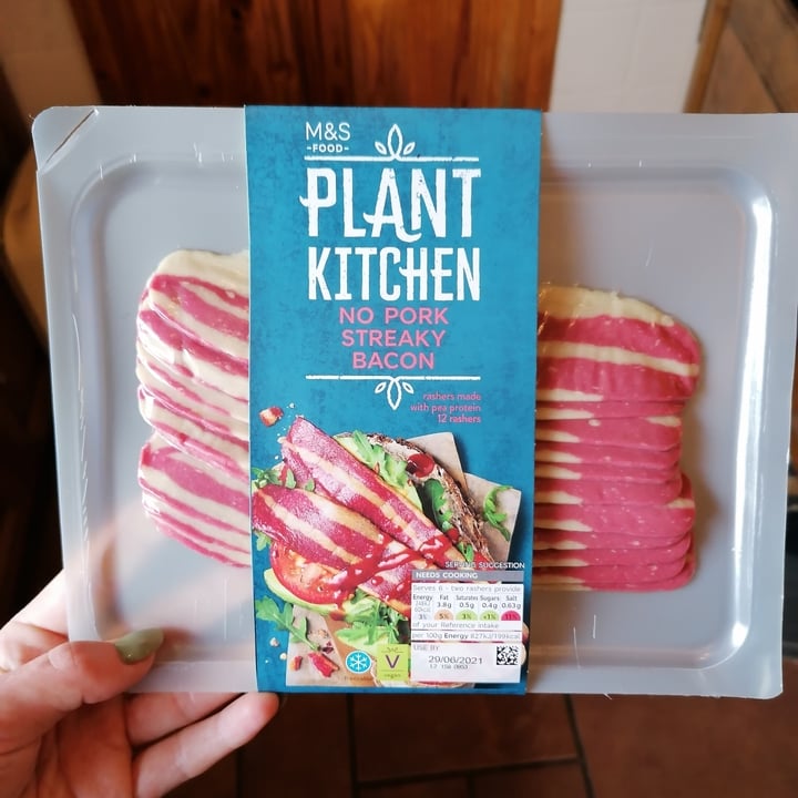 photo of Plant Kitchen (M&S) No Pork Streaky Bacon shared by @robynellen on  20 Jun 2021 - review