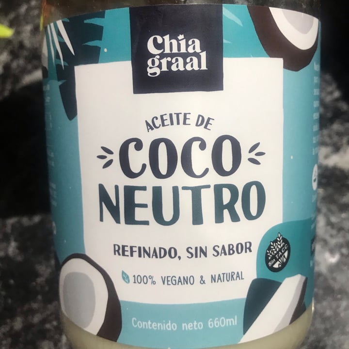 photo of Chia Graal Aceite de coco Neutro shared by @noemariel on  26 Oct 2020 - review
