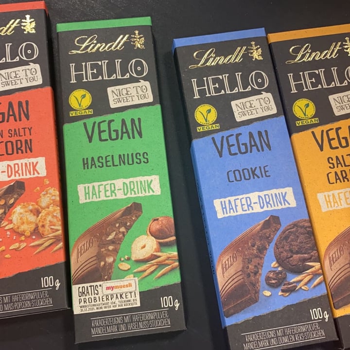 photo of Lindt Hello Vegan Cookie Hafer-Drink shared by @anett9 on  09 Oct 2021 - review