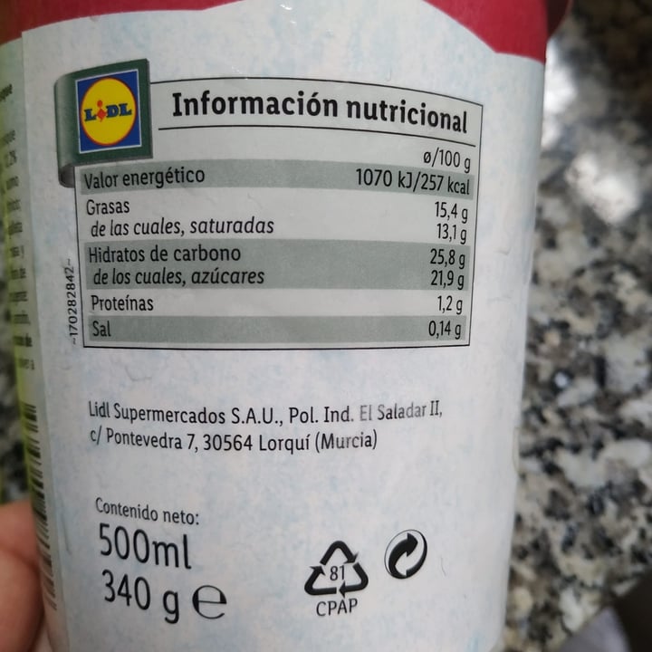 review photo of Vemondo Helado Vegano sabor Cheese-Cake shared by @aranzazu on 21 Jun 2021 - review