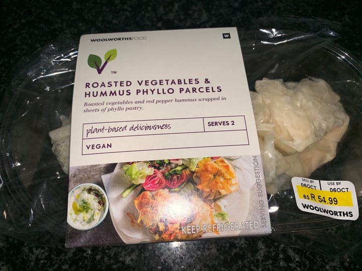 photo of Woolworths Food Roasted Vegetables and Hummus Phyllo Parcels shared by @chironix on  06 Oct 2019 - review