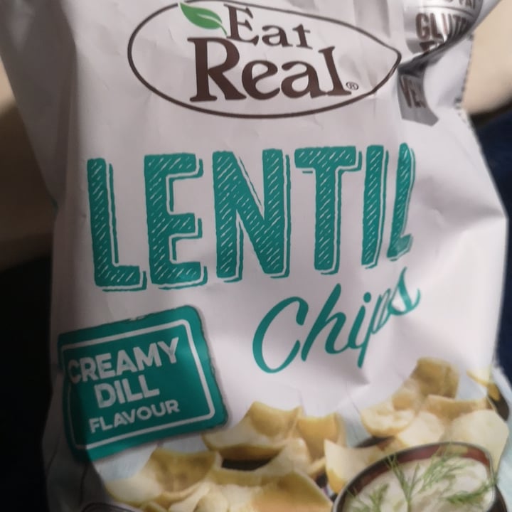 photo of Eat Real Creamy dill lentil chips shared by @pretoriavegan on  09 May 2022 - review