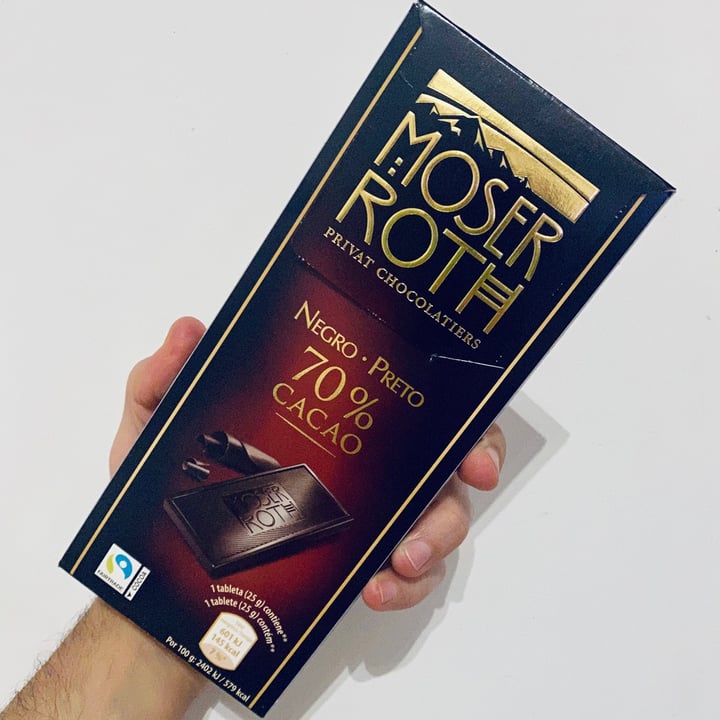 photo of Moser Roth 70% Dark Chocolate Bar shared by @mikelpro on  16 Feb 2021 - review
