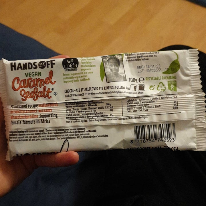 review photo of Hands Off My Chocolate Caramel Seasalt Hazelnut Praline shared by @tardie42 on 19 Nov 2022 - review