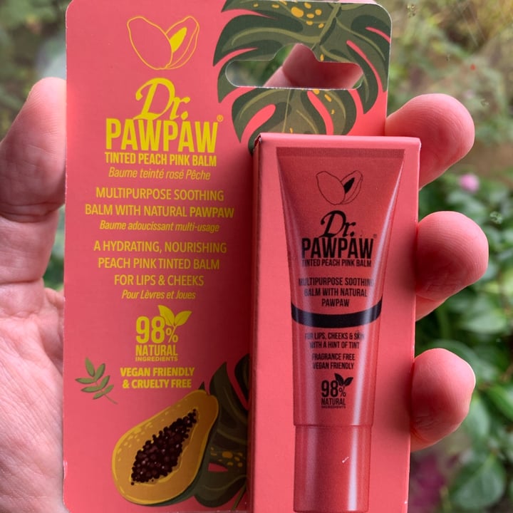 review photo of Dr. PawPaw Tinted Peach Pink Balm shared by @barefootserene on 05 Oct 2021 - review