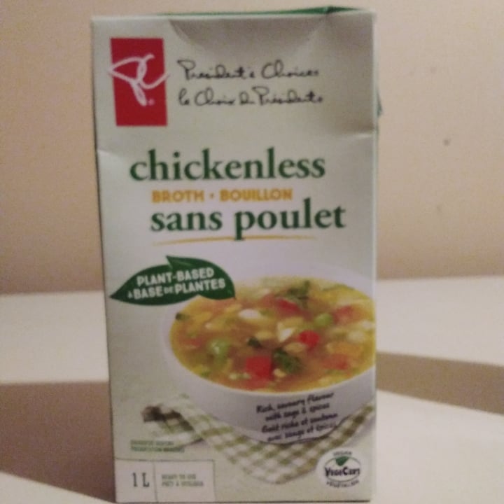 photo of President's Choice Chickenless Broth shared by @lucmostacci on  09 Jun 2021 - review