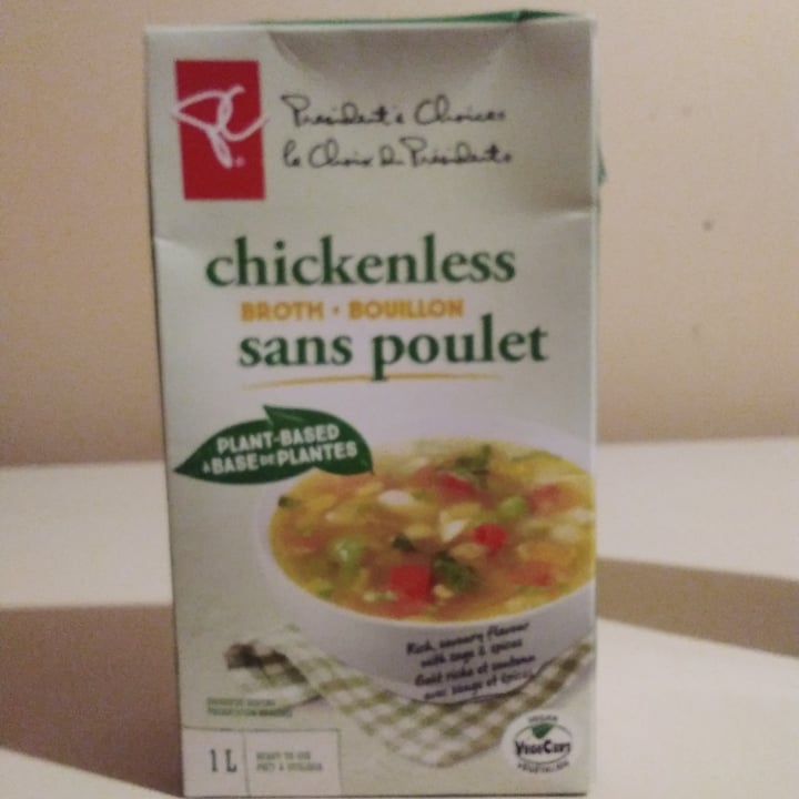 review photo of President's Choice Chickenless Broth shared by @lucmostacci on 09 Jun 2021 - review
