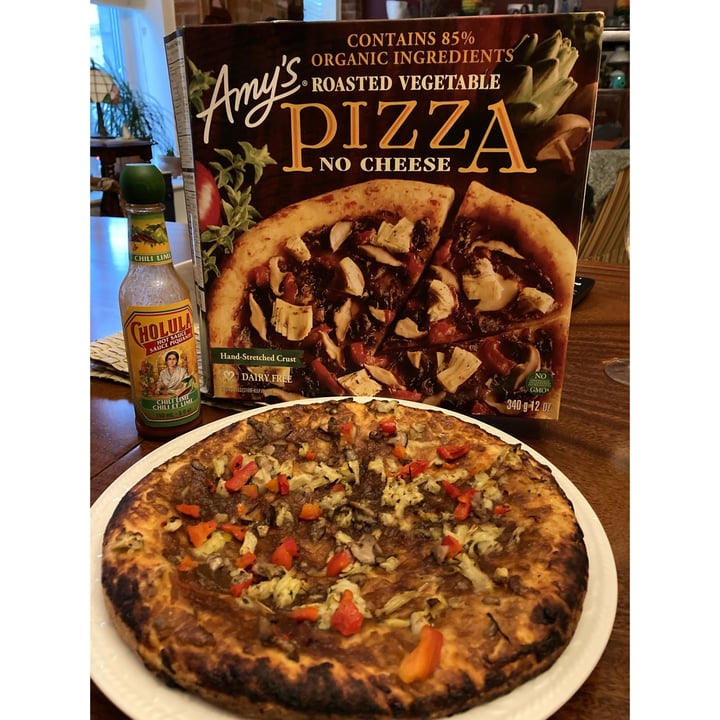 photo of Amy’s Roasted Vegetable Pizza shared by @lovearth on  01 Apr 2021 - review