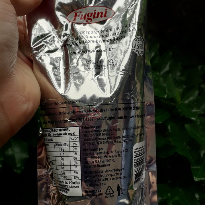 review photo of Fugini Molho de tomate shared by @analuizasunflower on 05 Jan 2022 - review