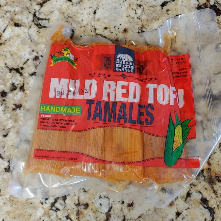 photo of Banyan Foods Handmade Mild Red Tofu Tamales shared by @thundergleep on  26 Dec 2021 - review