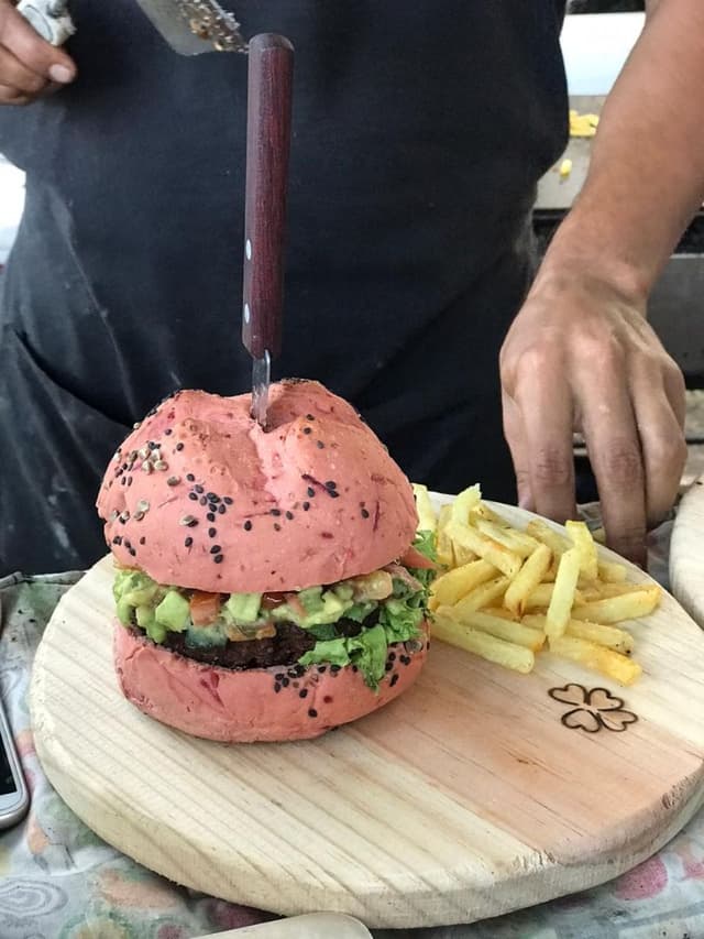 「Hamburguesa Vegana」の料理の写真