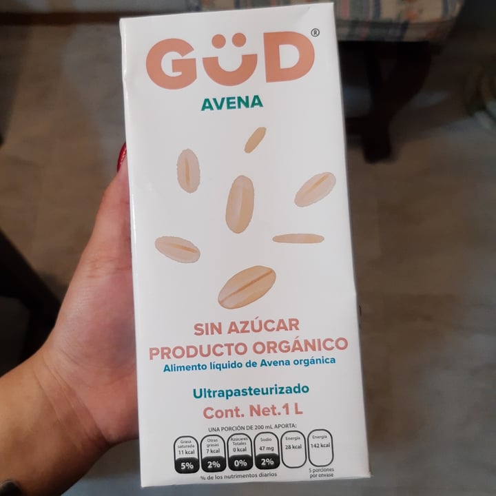 photo of GüD Alimento Líquido de Avena Orgánico sin Azúcar shared by @monserrattr on  26 Aug 2020 - review