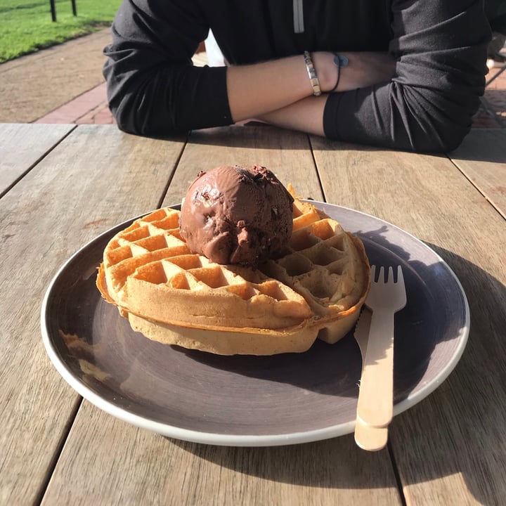 photo of Kristen's Kick-Ass Ice Cream - Heritage Market Vegan Waffles shared by @jessamygraham on  01 Jun 2021 - review