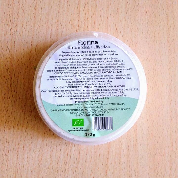photo of Pangea Foods Fiorina all'Erba Cipollina shared by @manoveg on  18 Jun 2022 - review