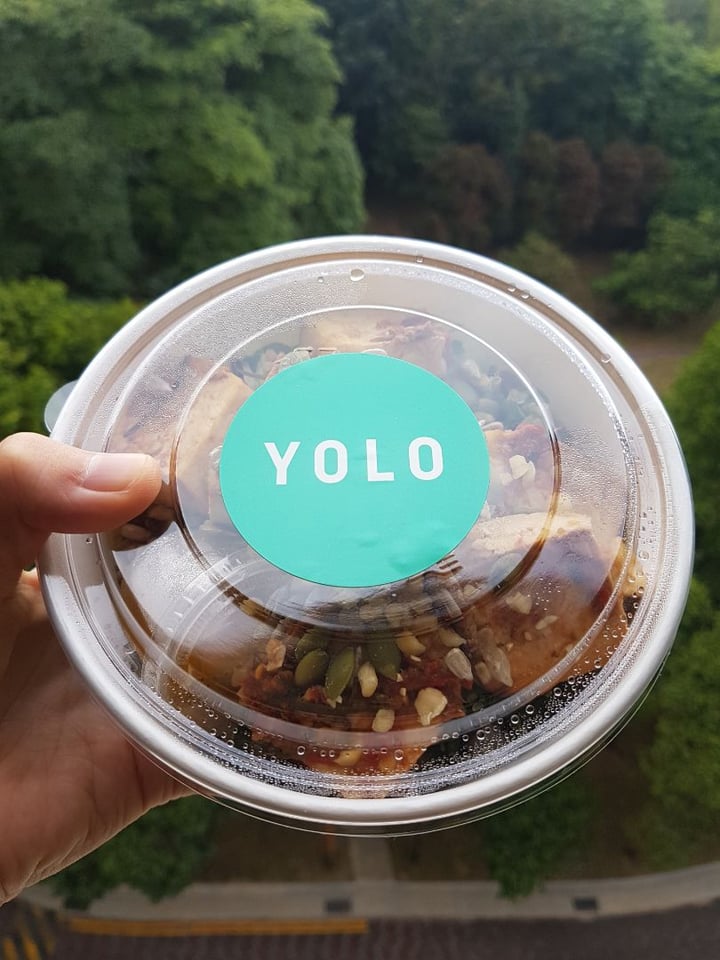 review photo of YOLO - Tanjong Pagar Thai-style Tofu with Kai Lan, Quinoa & Lentil Salad shared by @tremulouswhispers on 26 Aug 2019 - review