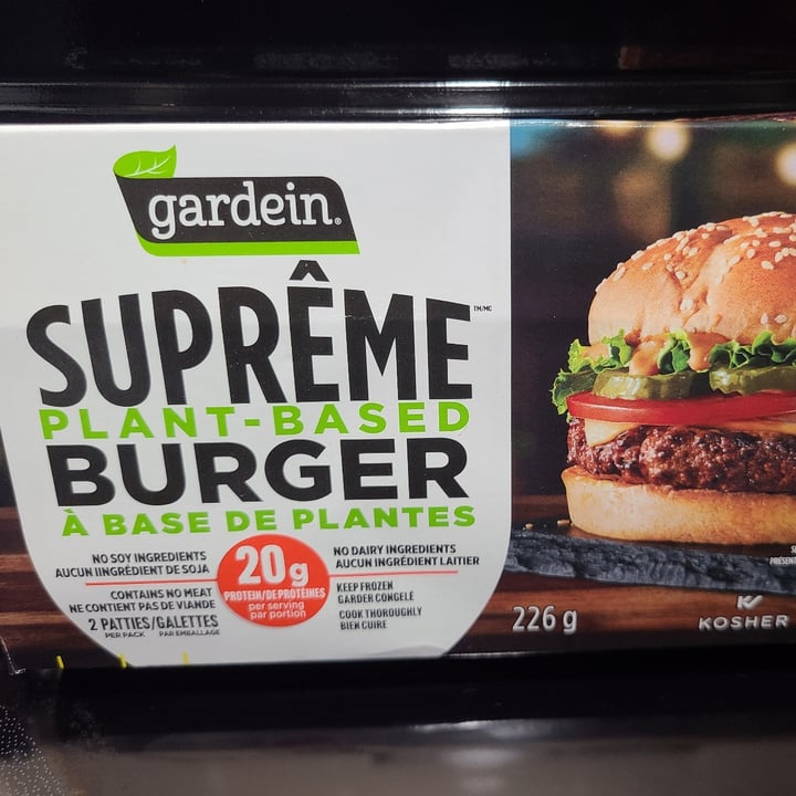 photo of Gardein Supreme burger shared by @hawk76 on  03 Aug 2021 - review