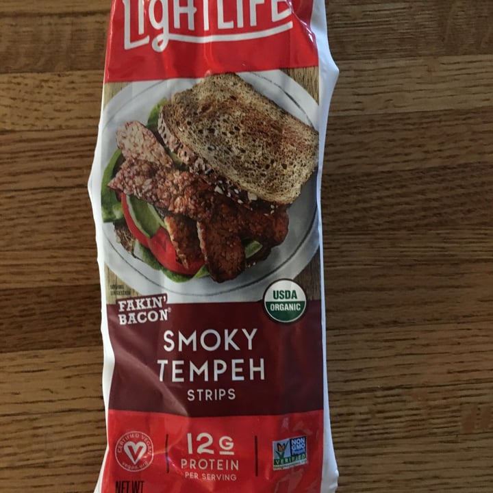 photo of Lightlife Organic Smoky Tempeh Strips Fakin' Bacon shared by @amerrill on  26 Aug 2020 - review
