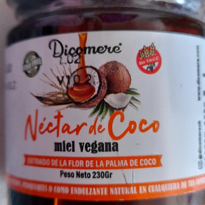 photo of Dicomere Nectar de coco - Miel Vegana shared by @alecari1975 on  25 Oct 2022 - review