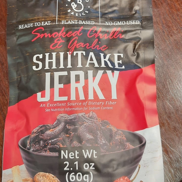 photo of Back to Basics Shitake Jerky Smoked Chilli & Garlic shared by @tatornmaui on  25 Oct 2022 - review