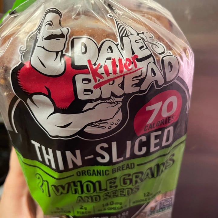 photo of Dave's Killer Bread Thin-Sliced 21 Whole Grains And Seeds shared by @veganlyssa on  11 Apr 2021 - review