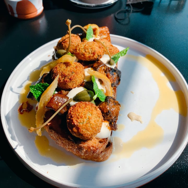 review photo of Brik cafe Aubergine, Tahini Open Sandwich shared by @eliomoavero on 08 Sep 2021 - review
