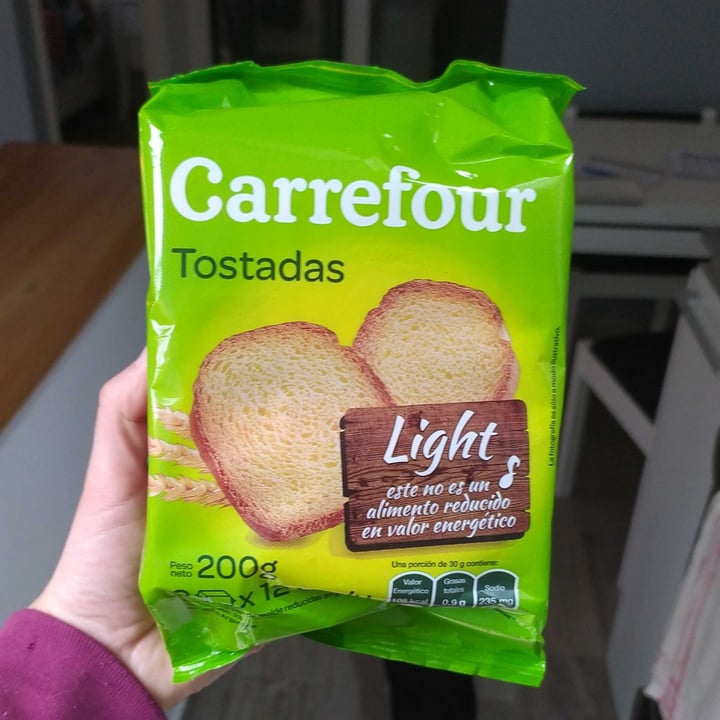 photo of Carrefour Tostadas light shared by @micaquij on  03 Aug 2022 - review